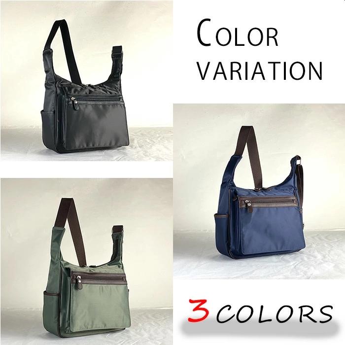 ショルダーバッグ 33761 【北海道も送料無料 SALE】 bag カジュアルバッグ メンズ B5 ナイロン 軽量 街持ち 旅行 黒 カーキ 紺 ブレザークラブ BLAZER CLUB | BLAZER CLUB | 01