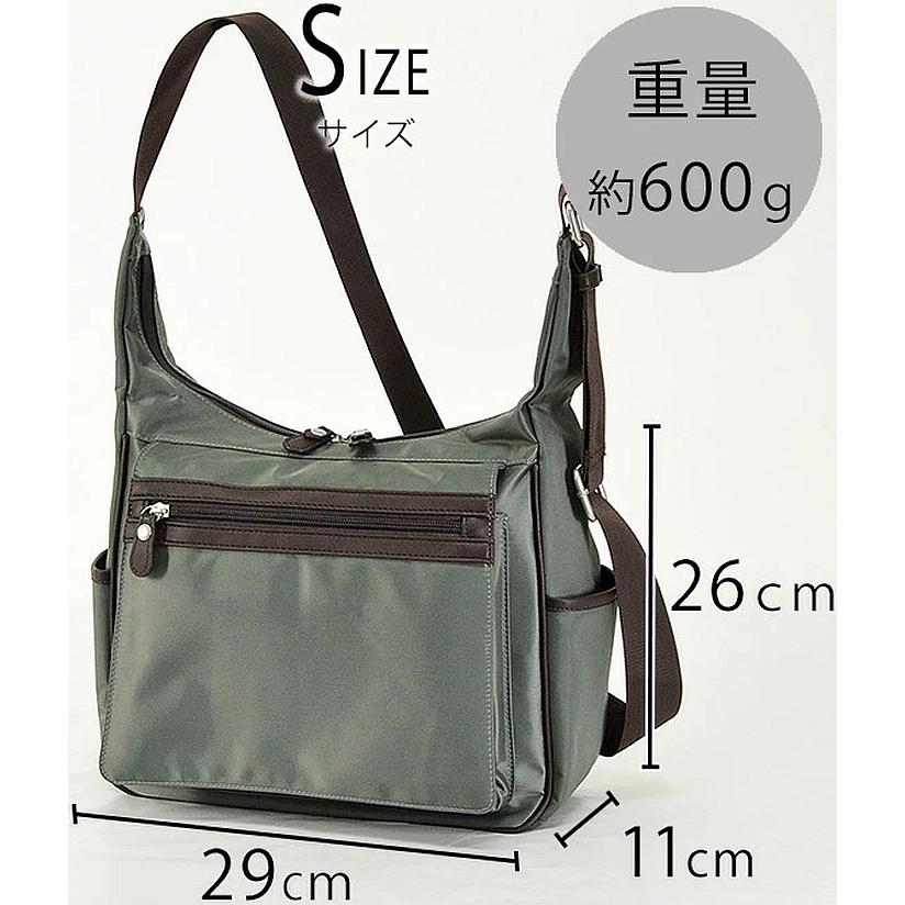 ショルダーバッグ 33761 【北海道も送料無料 SALE】 bag カジュアルバッグ メンズ B5 ナイロン 軽量 街持ち 旅行 黒 カーキ 紺 ブレザークラブ BLAZER CLUB | BLAZER CLUB | 09