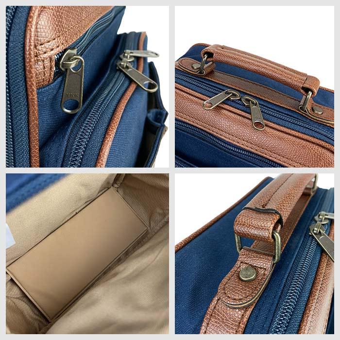 ショルダーバッグ 日本製 33784 【送料無料 SALE】 bag かばん 豊岡製鞄 帆布 キャンバス 縦 縦型 撥水 軽量 2WAY ショッピング 旅行 カーキ 紺 ブレザークラブ | BLAZER CLUB | 11