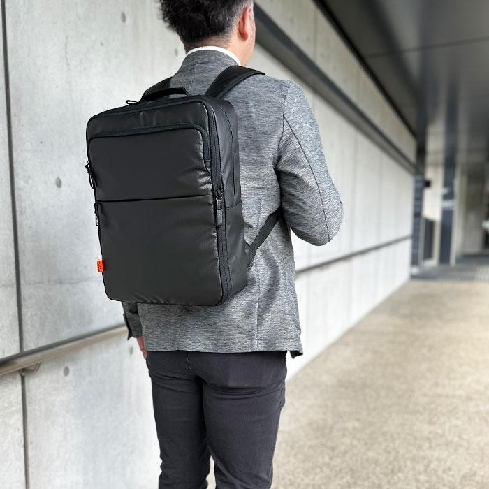 ビジネスリュック ビジネスバッグ 42585 【送料無料 SALE】 バッグ bag リュックサック マチ拡張 B4 軽い 軽量 撥水 ブランド 通勤 黒 black ブラック 黒 gift | MAGNUM（バッグ） | 11