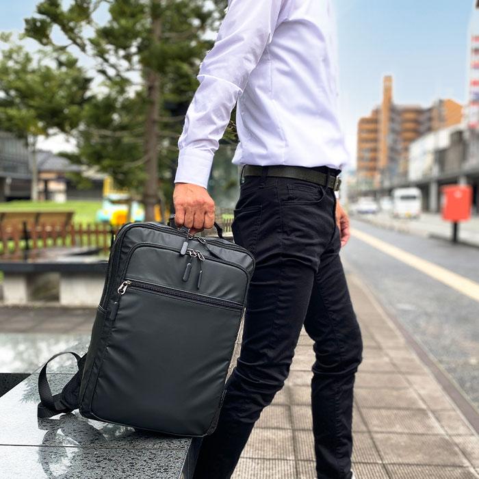 ビジネスリュック ビジネスバッグ 42590 【北海道も送料無料 SALE】 かばん 鞄 bag ブラック black 黒色 リュックサック メンズ B4ファイル 軽量 軽い 撥水 ２層 | BLAZER CLUB | 06