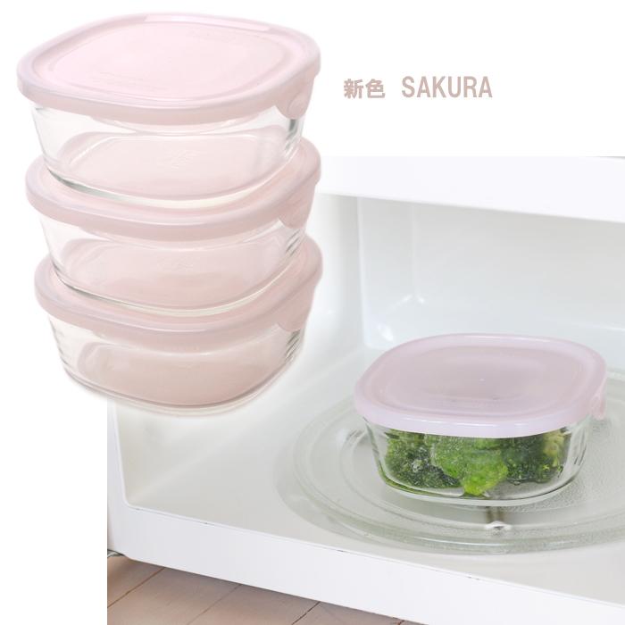 iwaki イワキ 保存容器 耐熱ガラス 重ねパック3コセット 【送料 iwaki イワキ 保存容器 耐熱ガラス 重ねパック3コセット 【送料