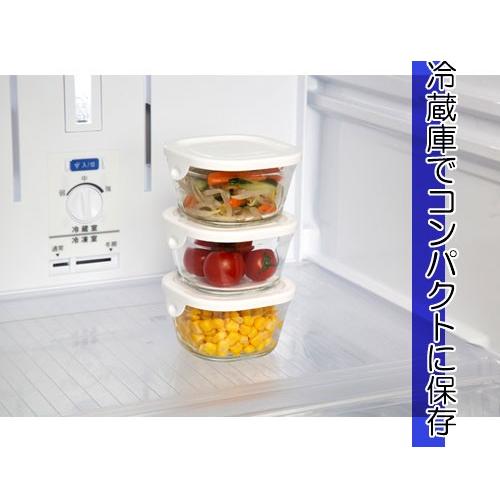 iwaki（イワキ） 保存容器 耐熱ガラス 重ね小分けパック 4コセット