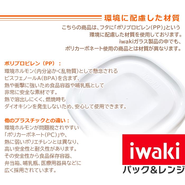 iwaki（イワキ） 保存容器 耐熱ガラス 重ね大パック 2コセット