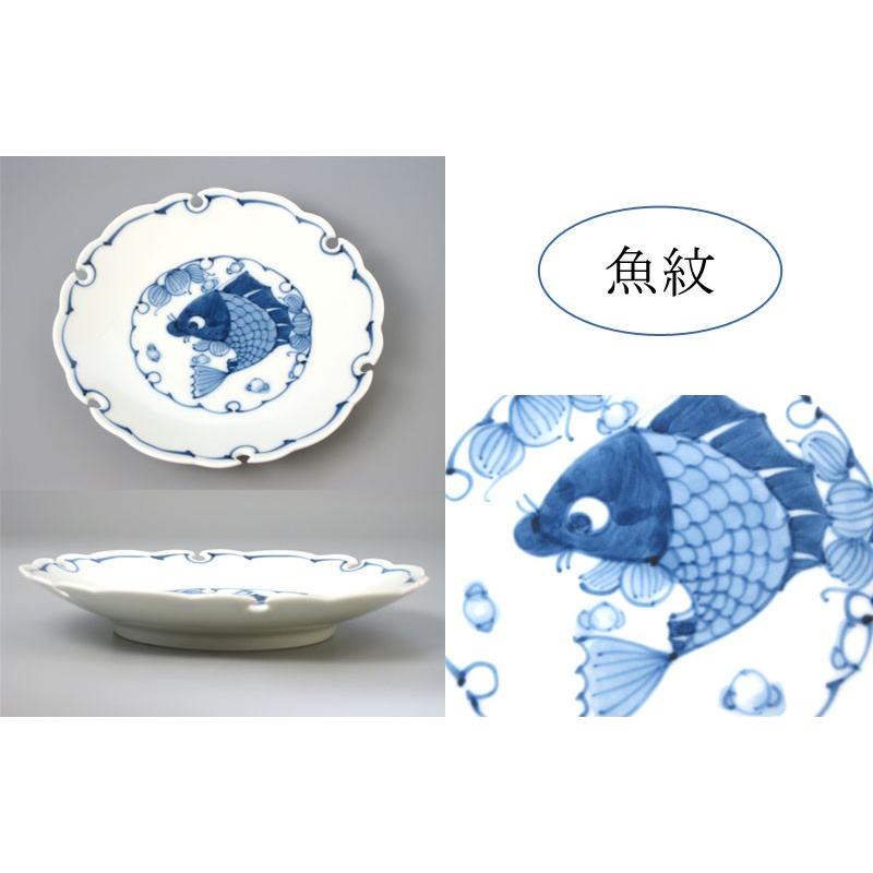 有田焼 雪輪5寸銘々皿 【5,000円以上送料無料】 伯父山窯 丸皿 お皿 和