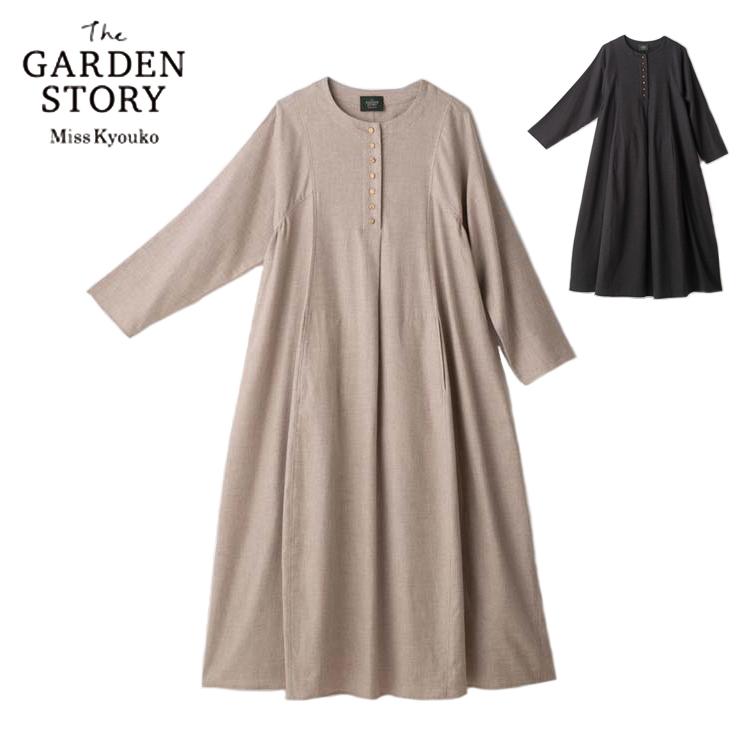 M.&KYOKO ピーチ起毛オーバーワンピース ミスキョウコ the GARDEN 