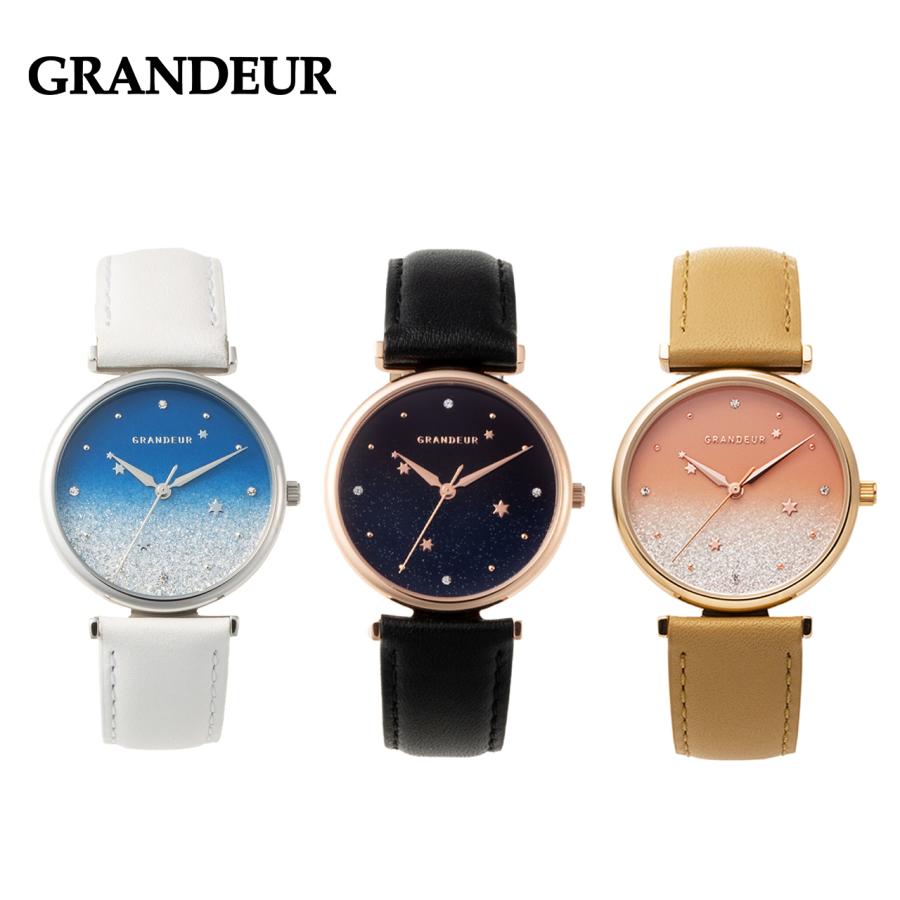 GRAN DEUR 星空 腕時計 うす型 レディース ESL080 【送料無料 GRAN DEUR 星空 腕時計 うす型 レディース ESL080 【送料無料