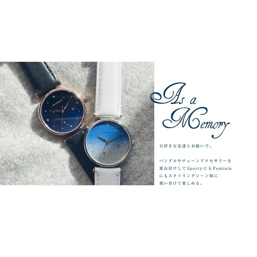 星空 腕時計 うす型 レディース ESL080 【送料無料 SALE】 地球 惑星 watch ステンレス ウォッチ グリッター ウォッチ センターラグ 日常生活防水 1年保証 | GRAN DEUR | 03