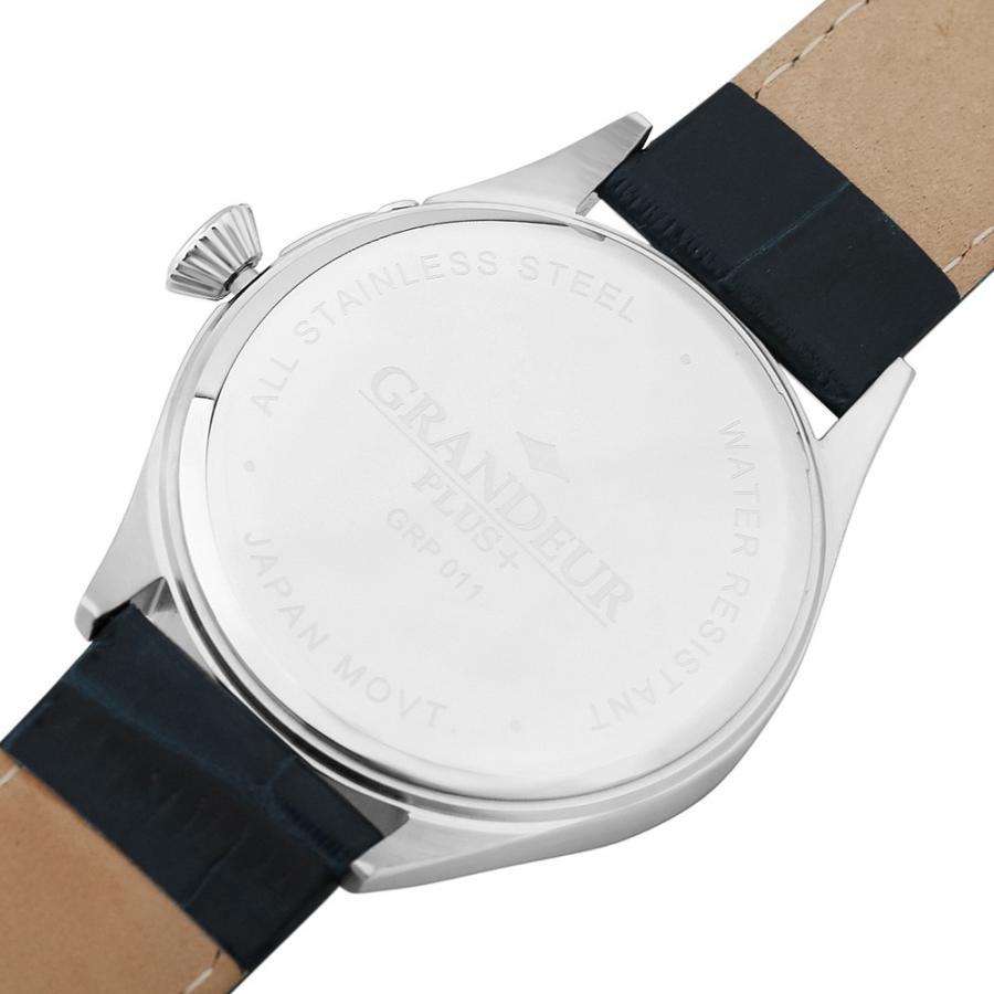 GRANDEUR PLUS グランドールプラス GRP011W1 ムーンフェイズ 牛革 レザー ウォッチ【送料無料】 watch 時計 お祝い プレゼント 【TVドラマ使用モデル】 1年保証の画像