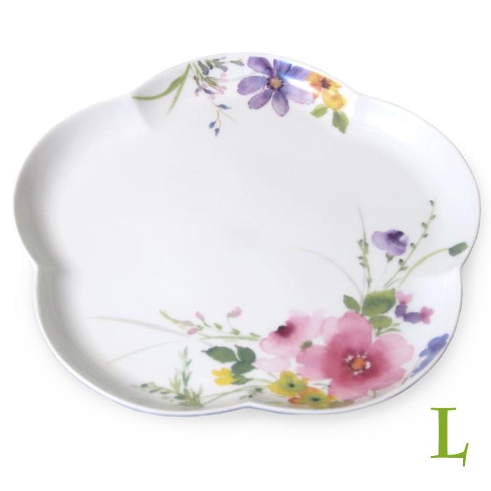 有田焼☆花美人☆ 有田焼 花かれん アプリコットプレート L （送料無料・SALE） 直径約