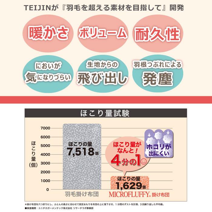 TEIJIN マイクロフラッフィー 掛布団 あったかPlus ダブル D TEIJIN マイクロフラッフィー 掛布団 あったかPlus ダブル D
