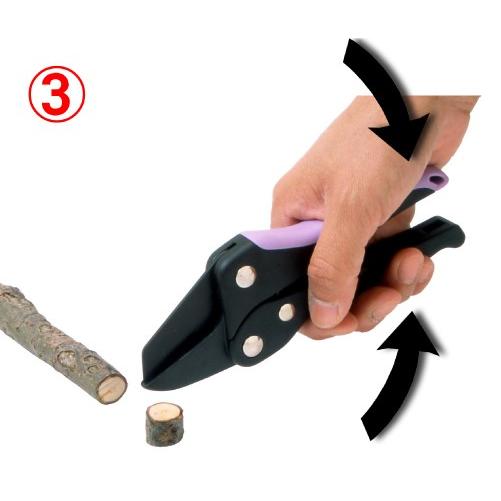 力のいらない剪定鋏ラチェットパワー・ミニ 【送料無料 SALE】 剪定 剪定鋏 剪定ばさみ ガーデニング ラチェット 園芸 ハサミ マック mac SE-71 | ブランド登録なし | 03