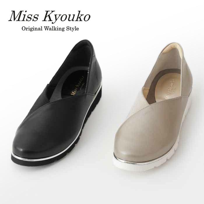 M.&KYOKO ミスキョウコ 4E 撥水 ストレッチコンビシューズ