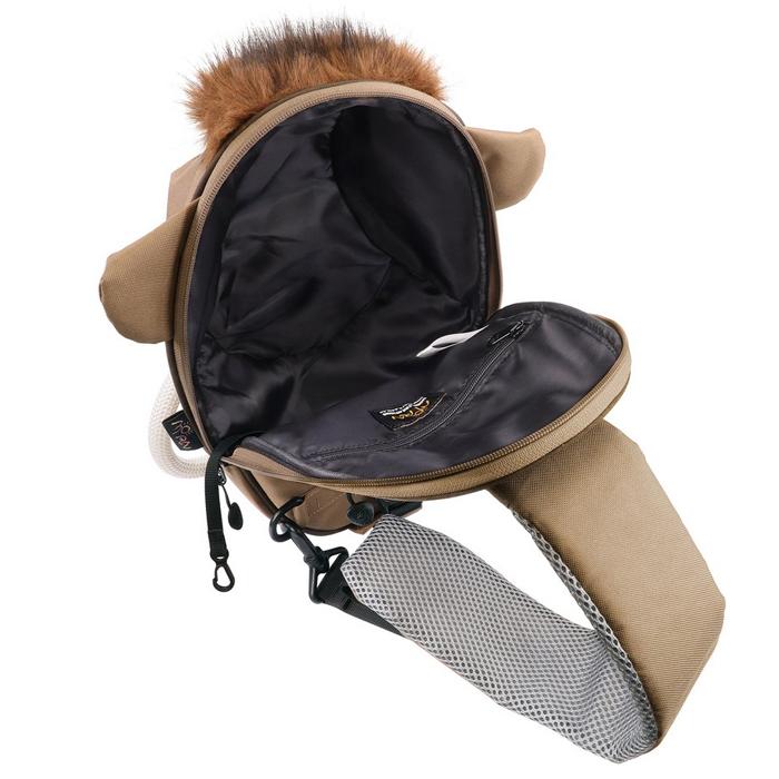 マンモス スリングバッグ BRN【送料無料】MO-129 撥水 ボディバッグ ショルダーバッグ カバン 鞄 容量7.5L 高さ34×幅23×奥行14cm MORN CREATIONS mo129 | ブランド登録なし | 06