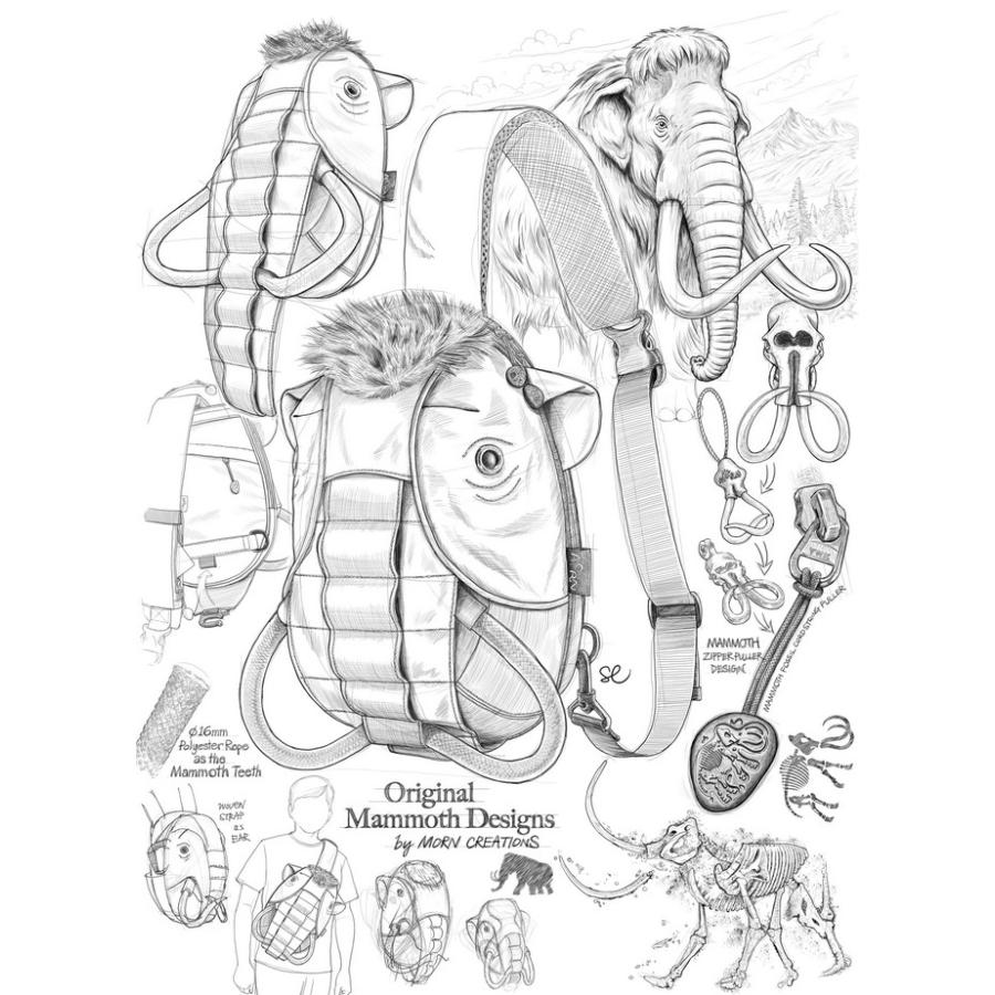 マンモス スリングバッグ BRN【送料無料】MO-129 撥水 ボディバッグ ショルダーバッグ カバン 鞄 容量7.5L 高さ34×幅23×奥行14cm MORN CREATIONS mo129 | ブランド登録なし | 08