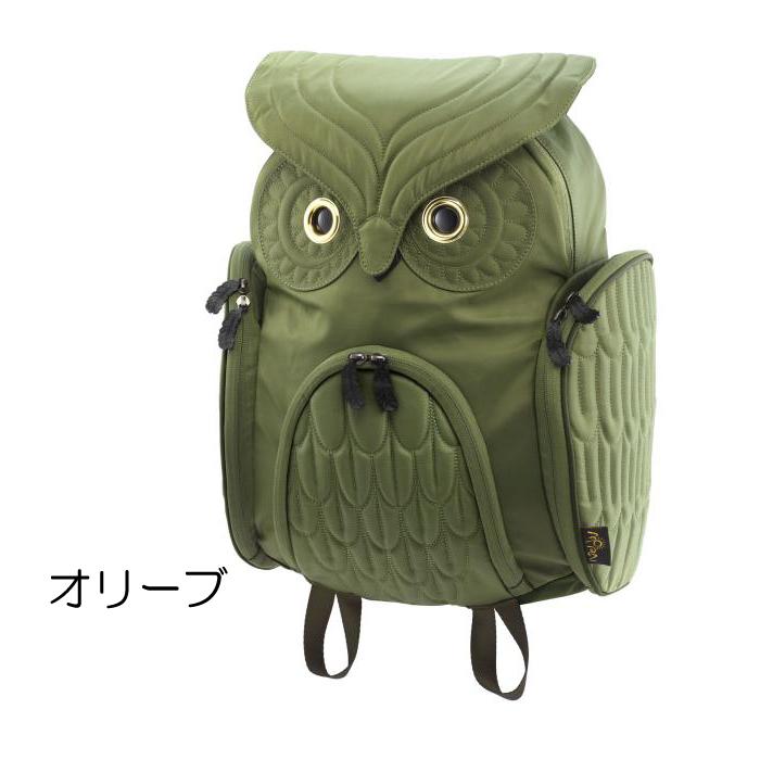 ミミズク クラシックバックパック Ｌサイズ OW-301 【送料無料】 A4対応 容量約19L 撥水加工 リュックサック カバン バッグ 鞄 フクロウ MORN CREATIONSの画像