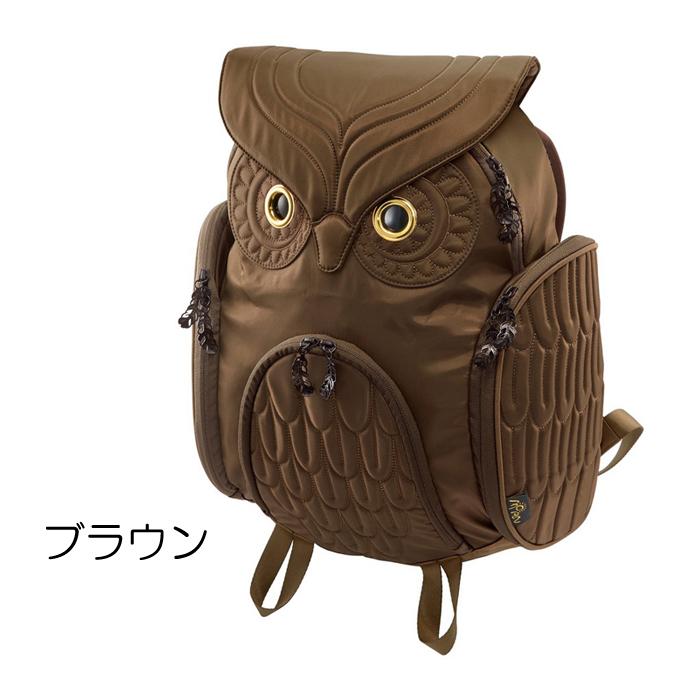 ミミズク クラシックバックパック Ｌサイズ OW-301 【送料無料】 A4対応 容量約19L 撥水加工 リュックサック カバン バッグ 鞄 フクロウ MORN CREATIONSの画像