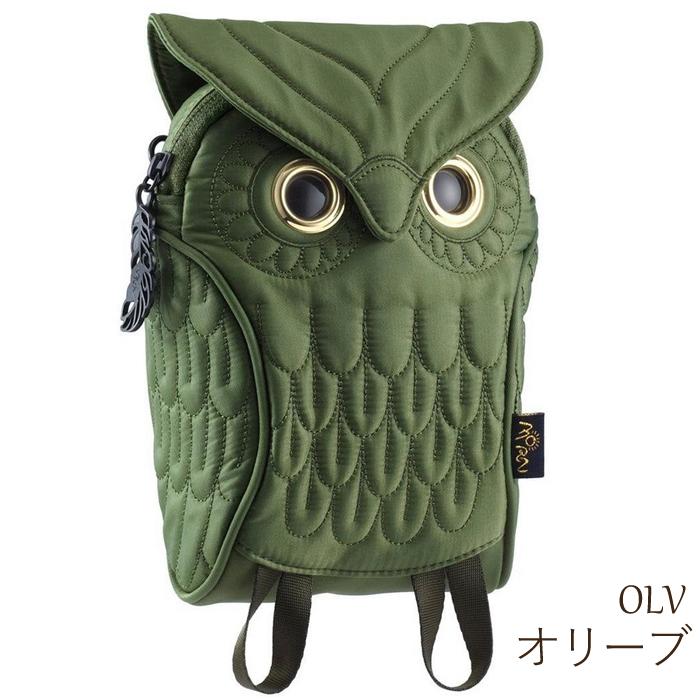 ミミズクポーチ Lサイズ OW304 【送料無料】カラビナ付き 小さい