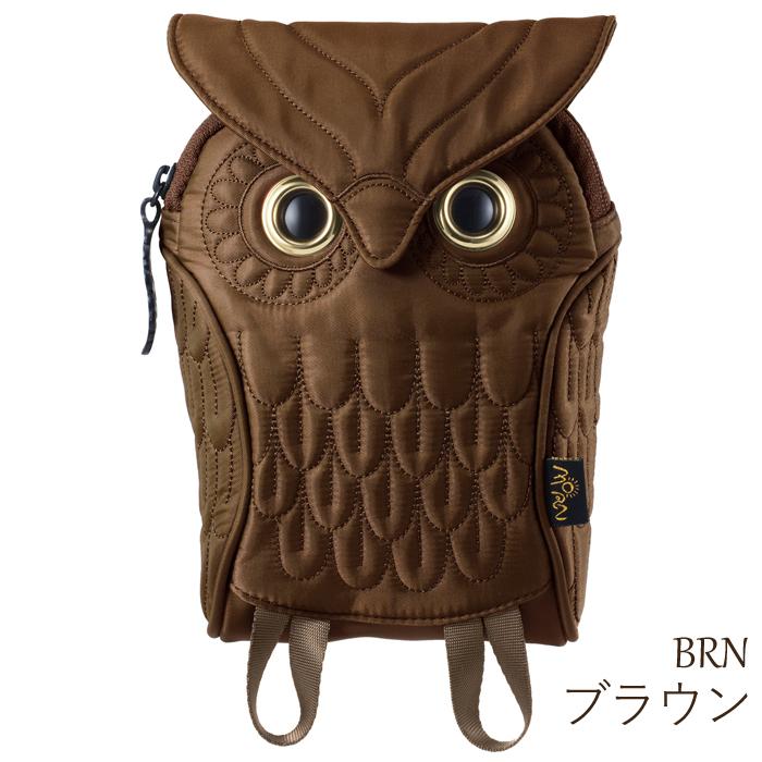 ミミズクポーチ Lサイズ OW304 【送料無料】カラビナ付き 小さい