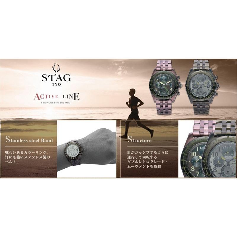 STAG スタッグ アクティブシリーズ SYM8FIVE クロノグラフ