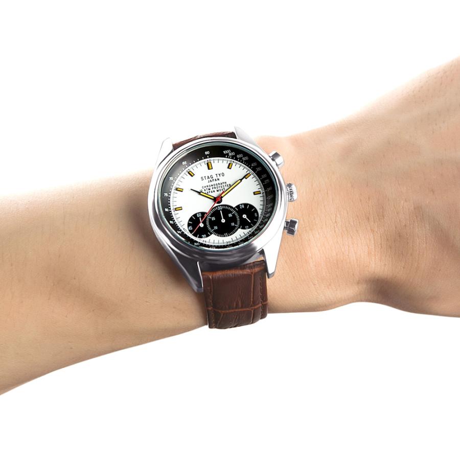 スタッグ クロノグラフウォッチ STAG STG014 【送料無料 SALE】 watch 腕時計 メンズ 男性用ウォッチ TYO 国産高性能クロノグラフムーヴメント 日本製 1年保証 | STAG | 10