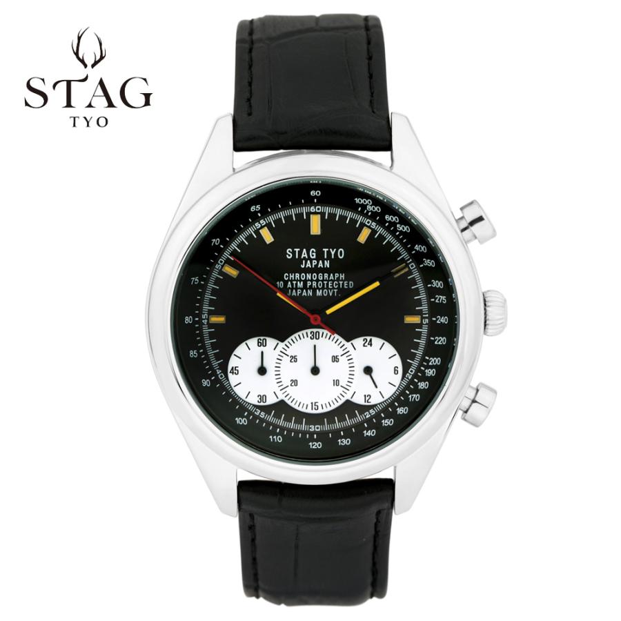 スタッグ クロノグラフウォッチ STAG STG014 【送料無料 SALE】 watch 腕時計 メンズ 男性用ウォッチ TYO 国産高性能クロノグラフムーヴメント 日本製 1年保証 | STAG | 15