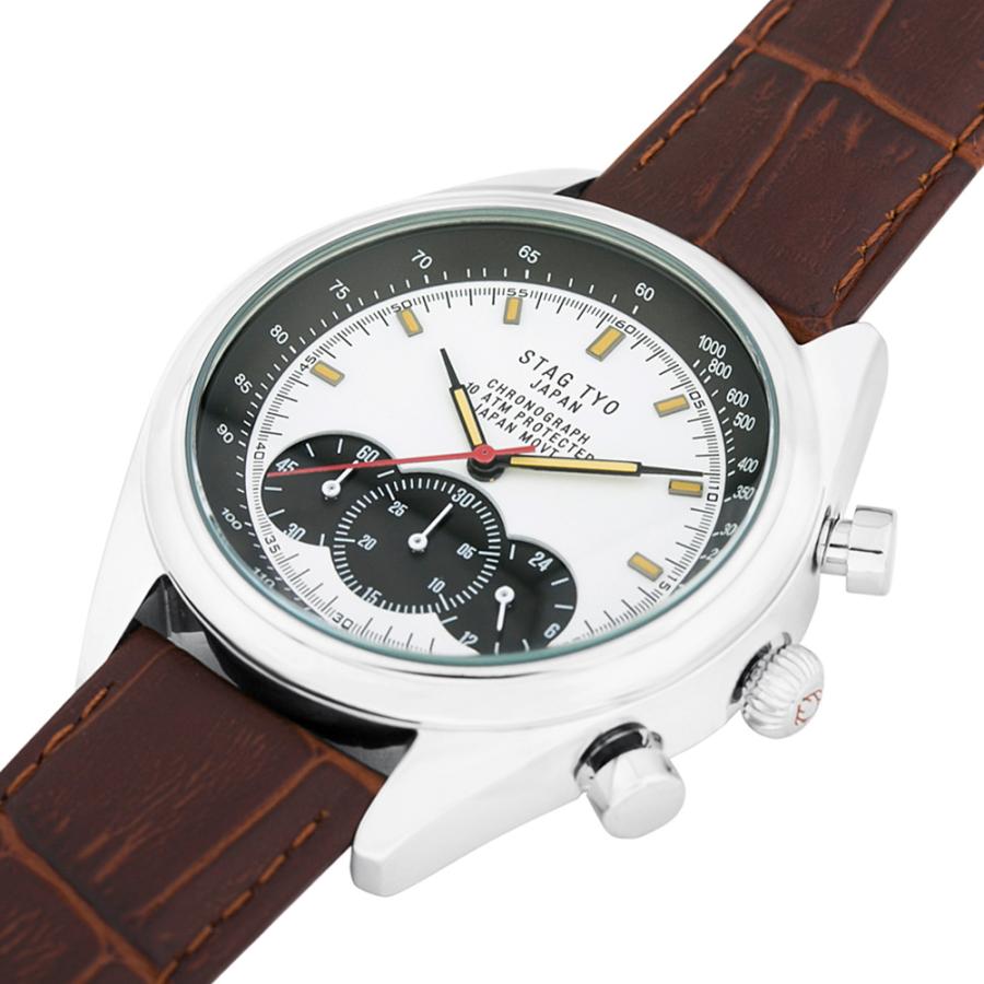 スタッグ クロノグラフウォッチ STAG STG014 【送料無料 SALE】 watch 腕時計 メンズ 男性用ウォッチ TYO 国産高性能クロノグラフムーヴメント 日本製 1年保証 | STAG | 07