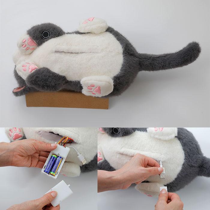 リラピー Relapy ブリティッシュショートヘア 電子ペット ぬいぐるみ ネコ ねこ 猫 動物 おもちゃ 鼓動 心音 体温 癒し 睡眠 快眠 群馬電機 RLP1-CT 580210_5