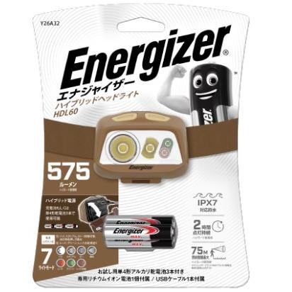 エナジャイザー Y26A32 ハイブリッドヘッドライト HDL60 : KTS SHOP