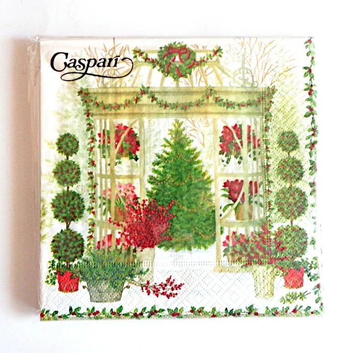 Caspari クリスマスのツリー 10枚入り ペーパーナプキン 紙ナプキン