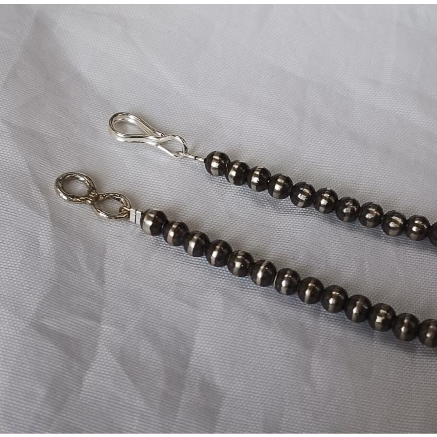 ナバホパール　ネックレス　シルバー925 4mm Indian Jewelry ナバホパール ネックレス シルバー925 4mm : K2