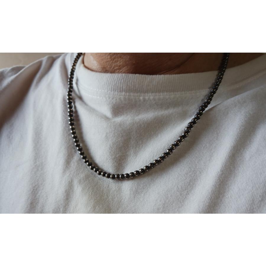 Indian Jewelry ナバホパール ネックレス シルバー925 4mm : K2