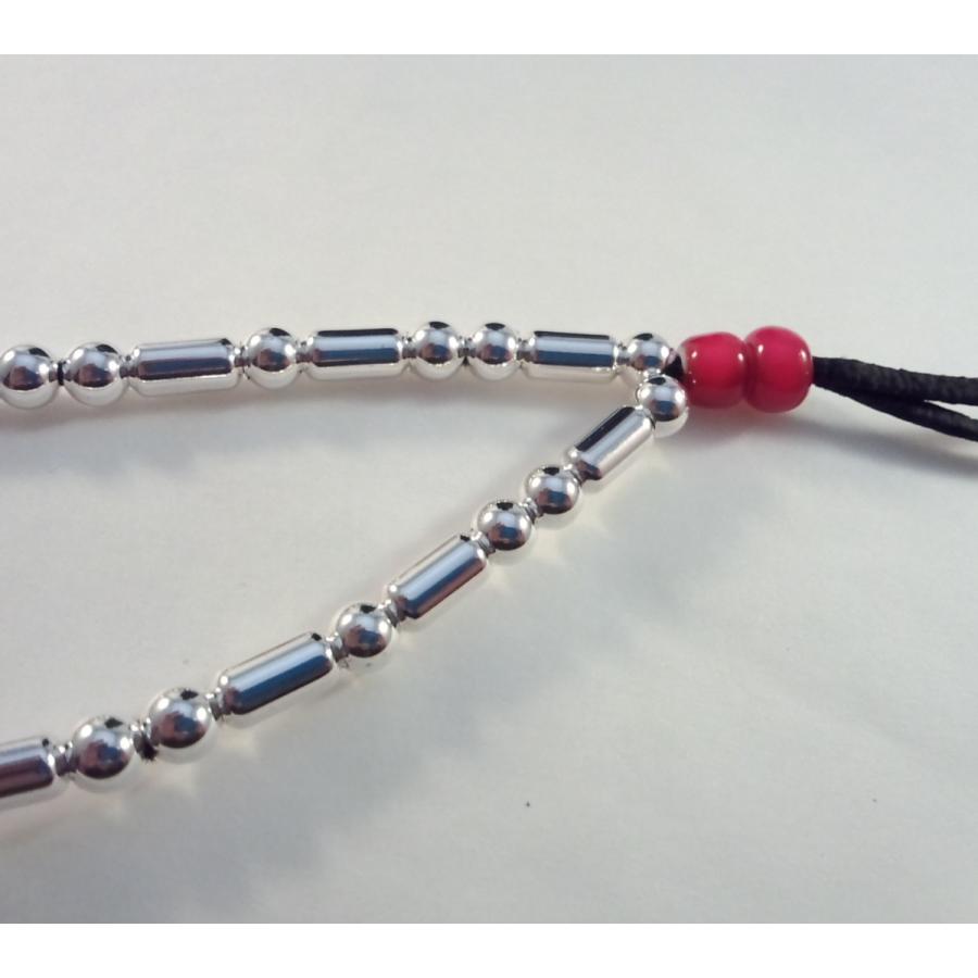 パイプビーズ 一連 シルバー ネックレス Lサイズ 50cm : K2 オンライン