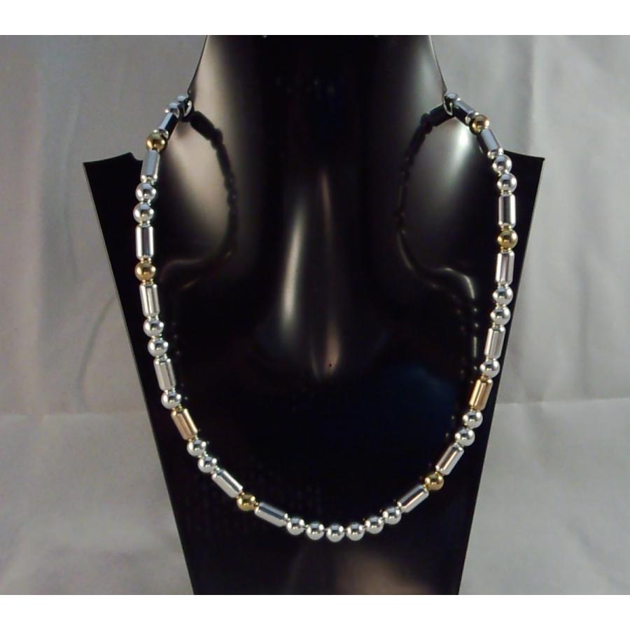 パイプビーズ 一連 シルバー ネックレス Lサイズ 50cm : K2 オンライン