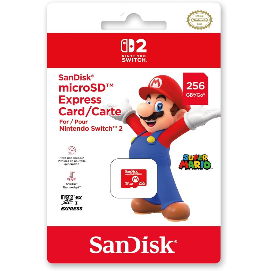 Nintendo Switch SanDisk microSD Express Card 256GB for 2 スイッチ2