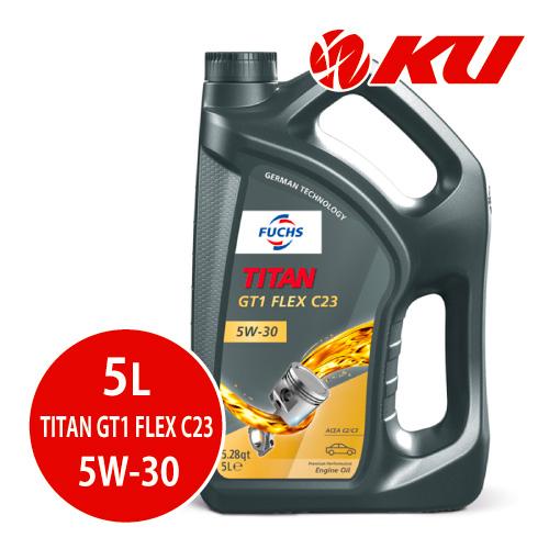 FUCHS TITAN GT1 FLEX C23 5W-30 5L 2本セット FUCHS（フックス） 日本正規品 FUCHS TITAN GT1 FLEX C23 SAE 5W30 5L