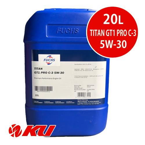 メンテナンス FUCHS TITAN GT1 PRO C-3 5W-30 20L FUCHS（フックス） 日本正規品 FUCHS TITAN GT1 PRO C-3 SAE 5W30 20L