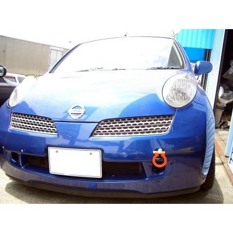 カワイ製作所 フロント type可倒 牽引フック NISSAN マーチ K12 NS0650