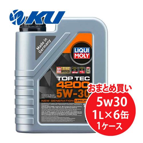 LIQUI MOLY TOP TEC 4200 NEW GENERATION 5W-30 1L×6缶 ACEA C3, API
