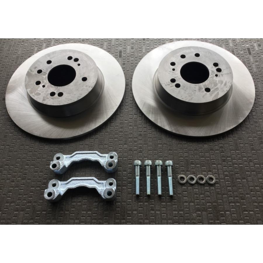 シルクロード  リアビッグローターキット【4h/5hマルチホール仕様】 (258mm→302mm) シルビア 180ＳＸ S13,14,15 [品番2AG-J02]