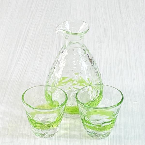 グラス 徳利＆おちょこセット 琉球ガラス お酒 ぐいのみ お猪口