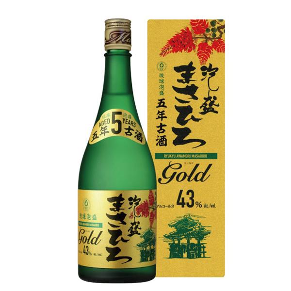 泡盛 まさひろ ゴールド 5年古酒 43度 720ml まさひろ酒造 焼酎 沖縄