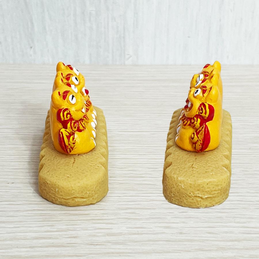 かわいい シーサー 置物 玄関 沖縄 土産 ペア 記念品 魔除け 厄除け