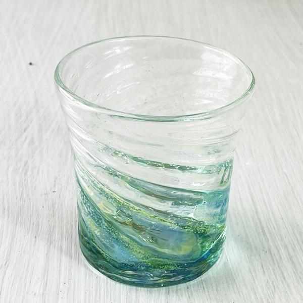 グラス 琉球ガラス ロックグラス 沖縄 お土産 ホタル石 蛍石 ホタル