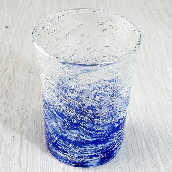 グラス 琉球ガラス ロング ビール 沖縄 お土産 ホタル石 蛍石 ホタル