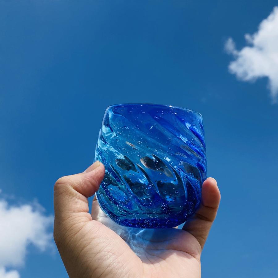 琉球ガラス グラス コップ 誕生日 プレゼント 男性 女性 おしゃれ 沖縄 お土産 ギフト ロック 冷茶 美ら海タルグラス Ryukyurian 003 琉球ガラス専門店kubagasaya 通販 Yahoo ショッピング