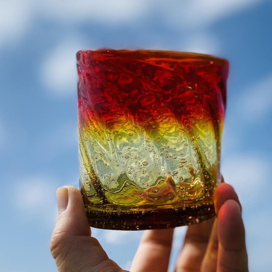 琉球ガラス グラス コップ 誕生日 プレゼント 男性 女性 おしゃれ 沖縄 お土産 ギフト ロック 冷茶 美ら海ロックグラス Ryukyurian 004 琉球ガラス専門店kubagasaya 通販 Yahoo ショッピング