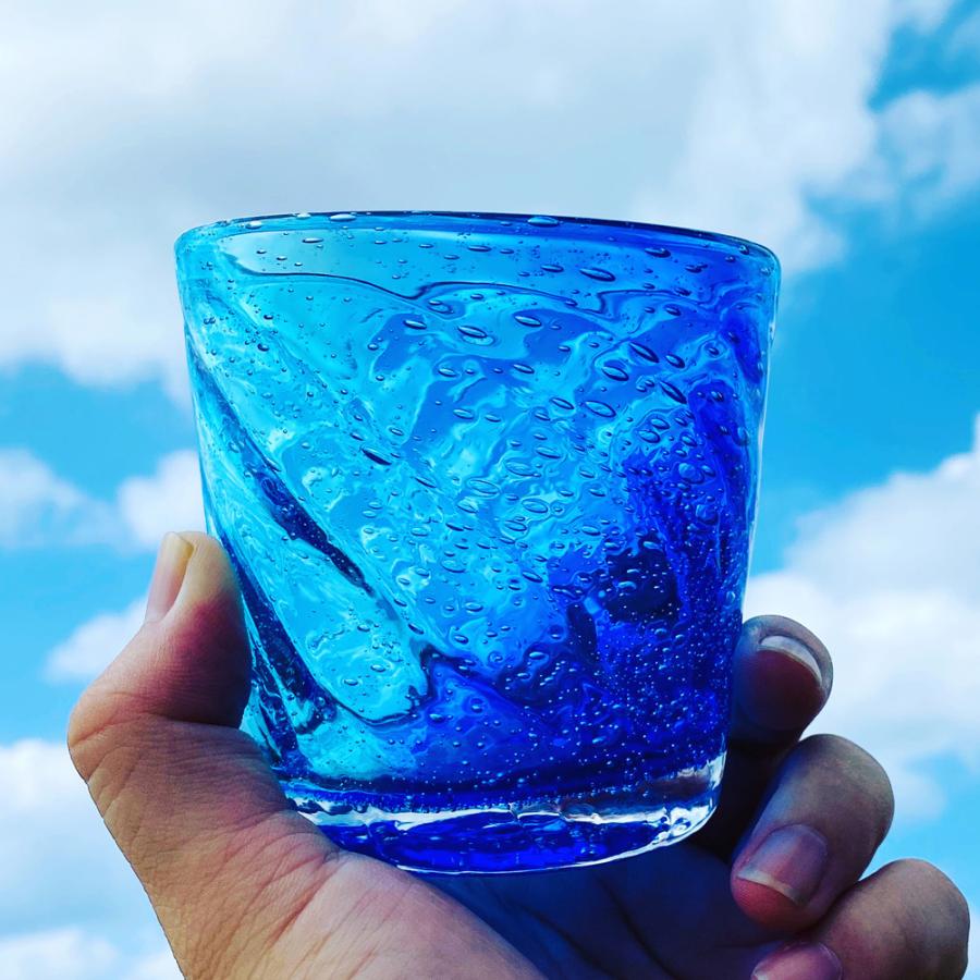 琉球ガラス グラス コップ 誕生日 プレゼント 男性 女性 おしゃれ 沖縄 お土産 ギフト ロック 冷茶 美ら海ロックグラス Ryukyurian 004 琉球ガラス専門店kubagasaya 通販 Yahoo ショッピング