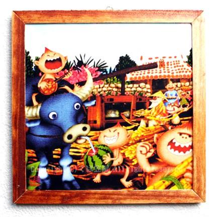 くば笠屋 木精キジムナーのアートちび絵 3点セット 木精キジムナーの