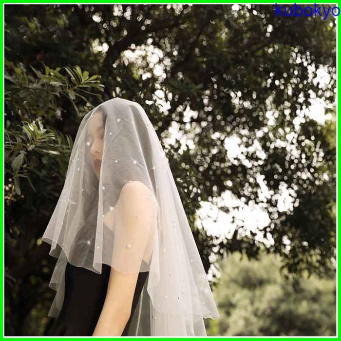 ブライダルベール ラブストーリー ウェディングベール おうべい設計 結婚式 披露宴 ロングベール シンプルチュール 1.5メートル 透明感 手作りベール  ベールダウ ブライダル小物